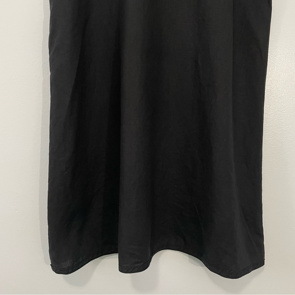 Cynthia Ashby Black Linen Tank Dress Size S - Picture 4 of 9